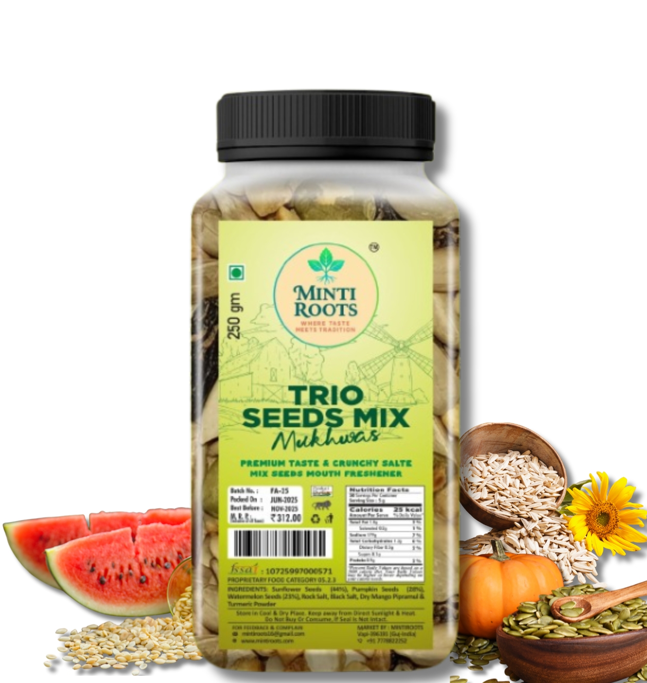 TRIO SEEDS MIX 250GM