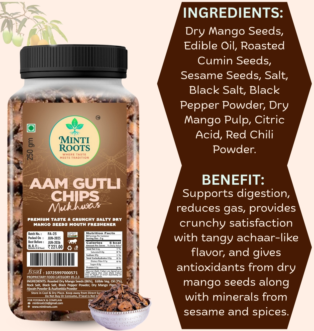 AAM GUTLI CHIPS 250GM - Image 2