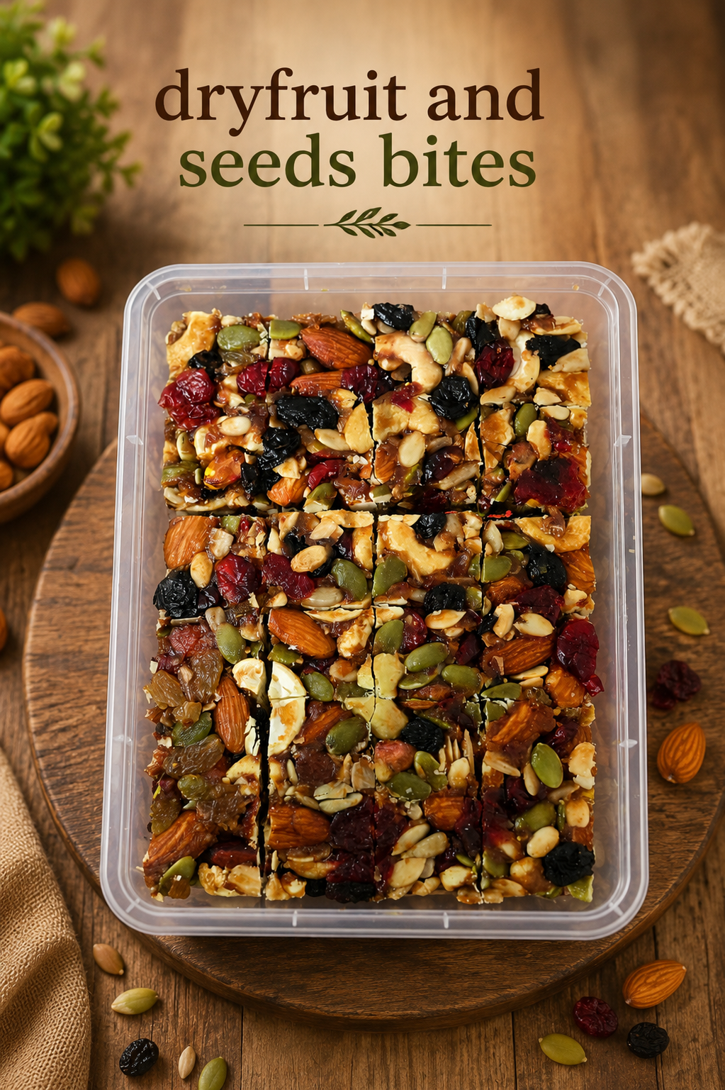 Dryfruit and seeds bites 240gms 