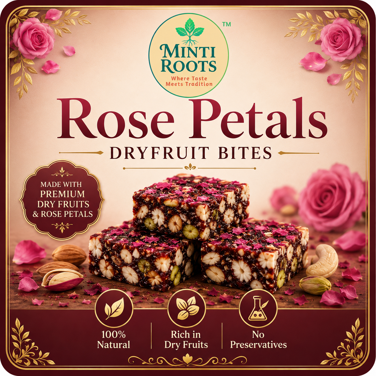 Rose petal bites 480gms