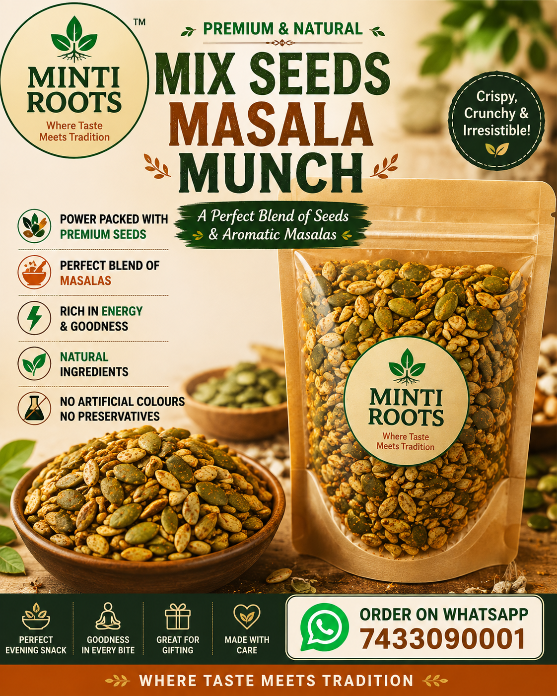 Masala roasted mix seeds 