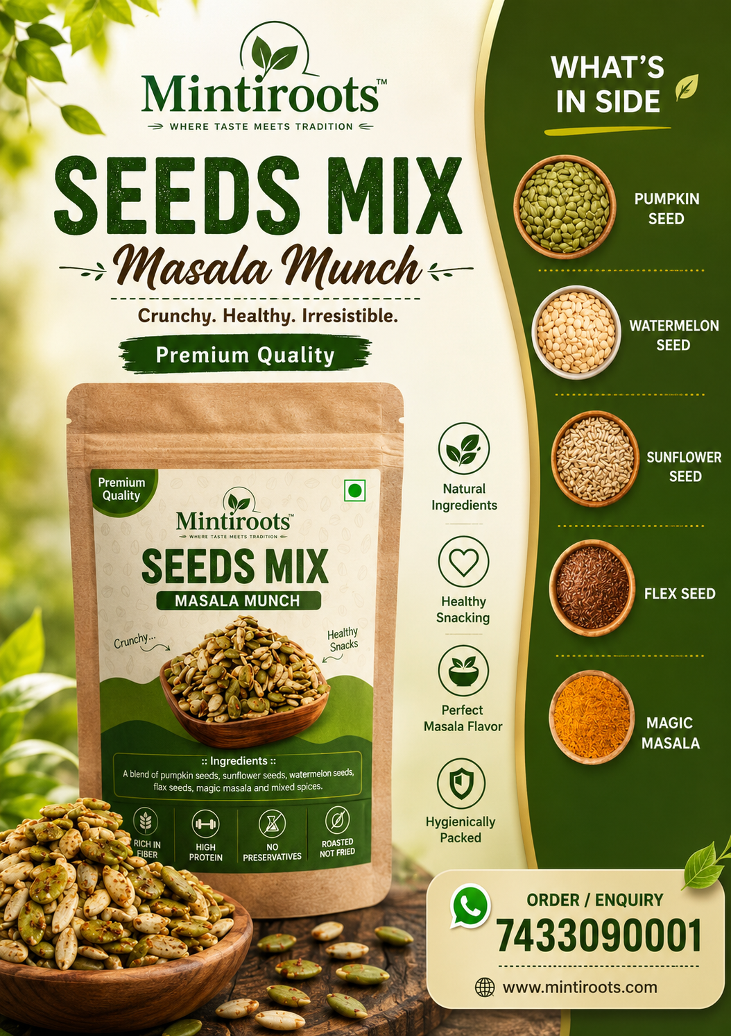 Roasted masala mix seeds 