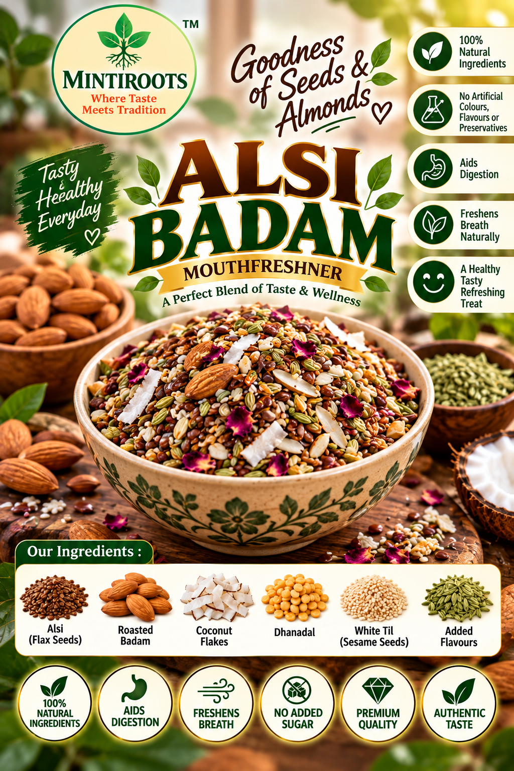 Alsi Badam  MUKHWAS 