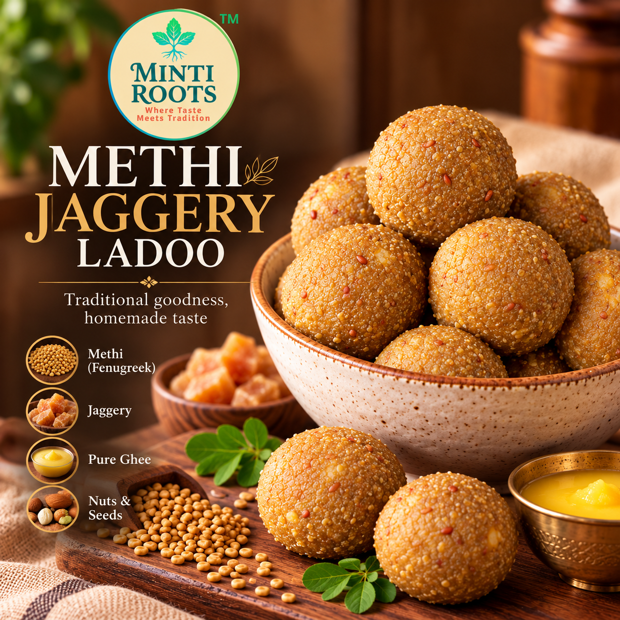 Methi gud ladoo